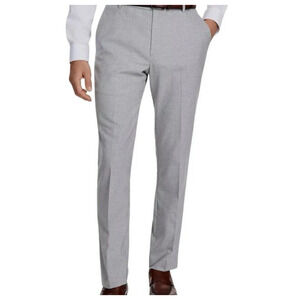 Tommy Hilfiger Tate Gray Houndstooth TH-Flex Dress Pants Mens Size 32 X 30